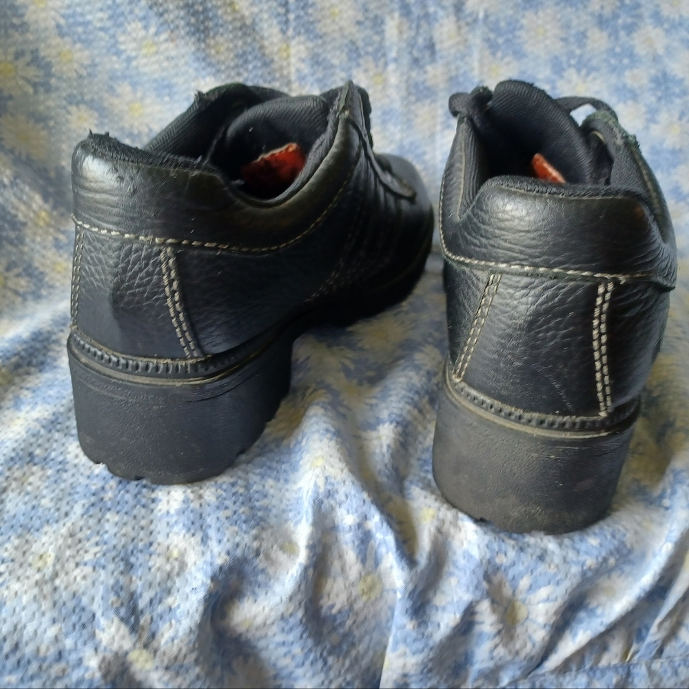 Goth Punk Biker Grunge Alternative Women's Harley Davidson Shoes Size 6.5 - Picture 6 of 7